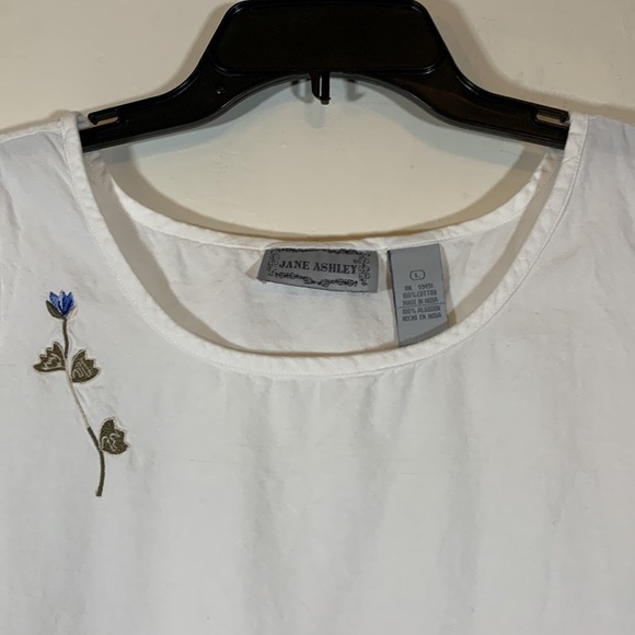 Jane Ashley 100% Cotton Embroidered Crocheted Maxi Dress, L - Picture 2 of 8